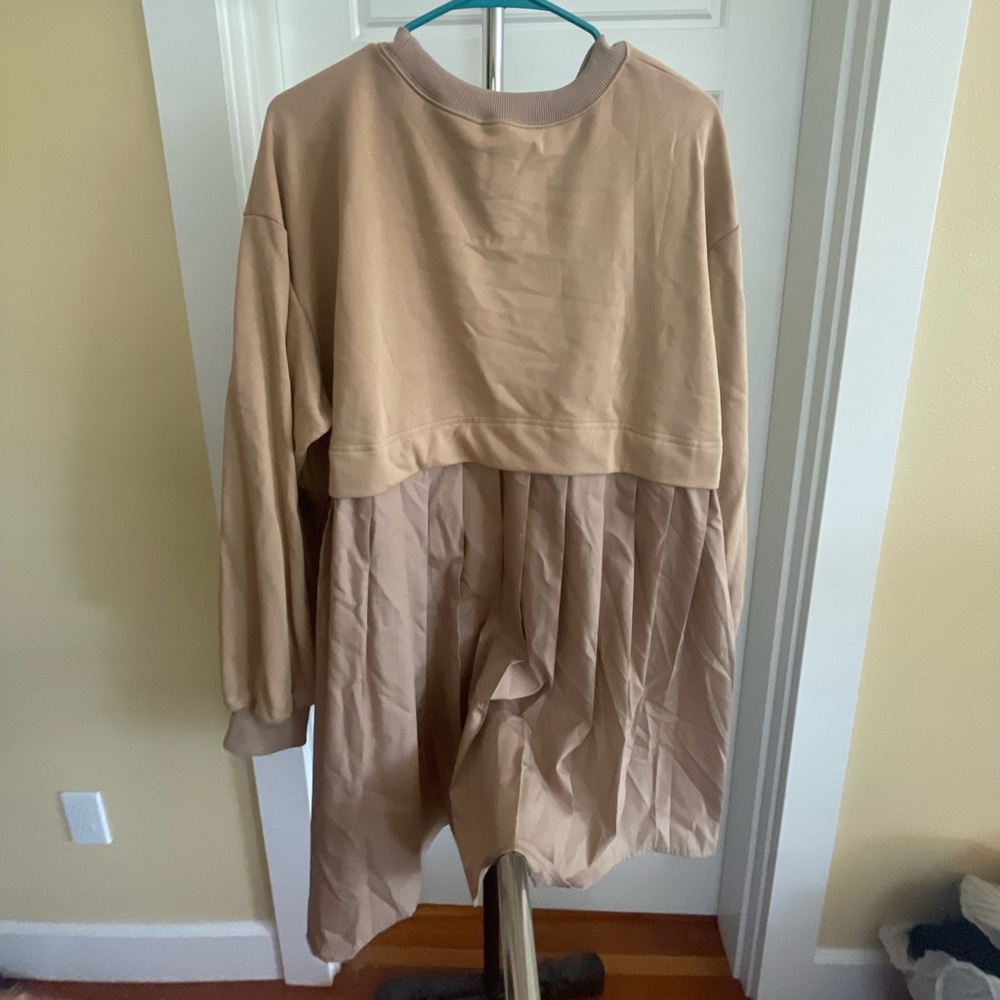 Oversized Sweater Dress 1/2 crewneck 1/2 dress.